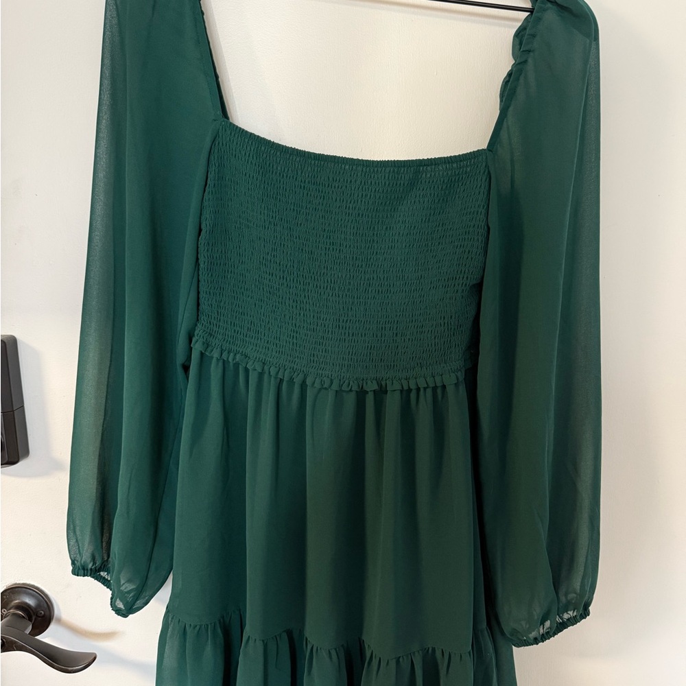 Aritzia Green Midi Dress